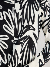 Load image into Gallery viewer, Olive Cotton Blend Crew Neck Sweater - Black Print
