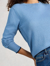 Load image into Gallery viewer, Katie Cotton/Merino Blend Sweater - Mid Blue
