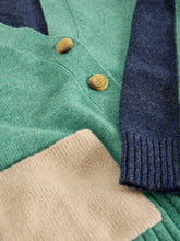 Load image into Gallery viewer, Mary Colourblock Cardi - Teal Multi

