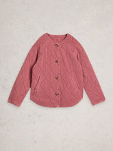 Load image into Gallery viewer, Anya Jersey Quilted Jacket - Mid Pink
