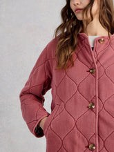 Load image into Gallery viewer, Anya Jersey Quilted Jacket - Mid Pink

