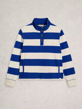 Load image into Gallery viewer, Bobby Button Striped Sweatshirt
