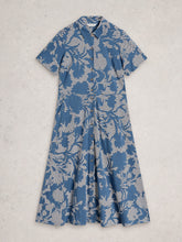 Load image into Gallery viewer, Rua Jersey Shirt Dress - Blue Print
