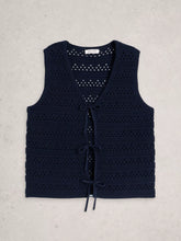Load image into Gallery viewer, Tilda Organic Cotton Tie Tank - Navy

