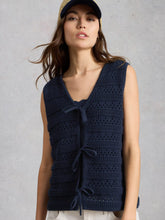 Load image into Gallery viewer, Tilda Organic Cotton Tie Tank - Navy
