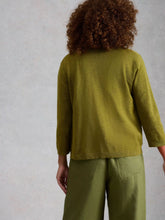 Load image into Gallery viewer, Nova Linen Blend Cardi - Green
