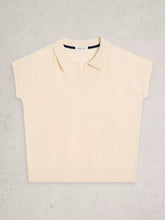 Load image into Gallery viewer, Ginni Cotton Linen Blend Polo Tee
