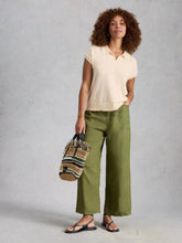 Load image into Gallery viewer, Ginni Cotton Linen Blend Polo Tee
