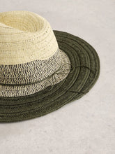 Load image into Gallery viewer, Colorblock Fedora - Khaki
