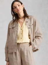 Load image into Gallery viewer, Camille Linen Jacket - Light Natural

