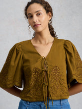 Load image into Gallery viewer, Erin Tie Front Blouse
