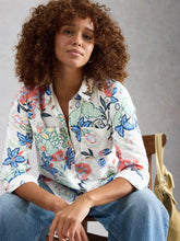 Load image into Gallery viewer, Sophie Organic Cotton Shirt - Ivory Multi

