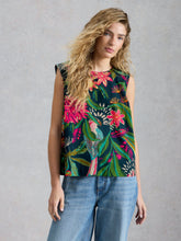 Load image into Gallery viewer, Matilda Top - Green Print
