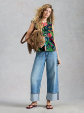 Load image into Gallery viewer, Matilda Top - Green Print
