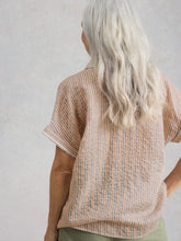Load image into Gallery viewer, Orla Pop Over Cotton Blend Top - Striped
