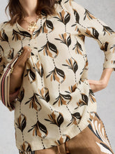 Load image into Gallery viewer, Bianca Linen Tunic - ivory Print
