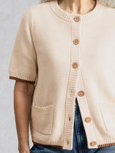 Load image into Gallery viewer, Isabella Organic Cotton Short Sleeve Cardi
