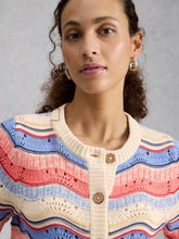 Load image into Gallery viewer, Isabella Wavy Cotton Cardigan
