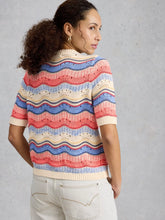 Load image into Gallery viewer, Isabella Wavy Cotton Cardigan
