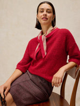 Load image into Gallery viewer, Kate Knit Tee - Bright Red
