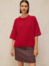 Load image into Gallery viewer, Kate Knit Tee - Bright Red

