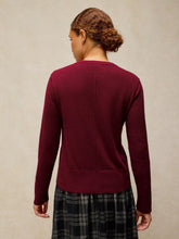 Load image into Gallery viewer, Lois Organic Cotton Cardigan - Dark Plum
