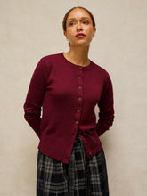 Load image into Gallery viewer, Lois Organic Cotton Cardigan - Dark Plum
