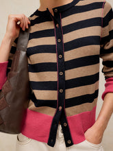 Load image into Gallery viewer, Lois Striped Organic Cotton Cardi
