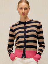 Load image into Gallery viewer, Lois Striped Organic Cotton Cardi

