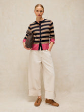 Load image into Gallery viewer, Lois Striped Organic Cotton Cardi
