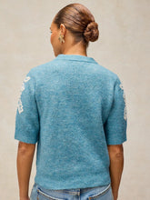 Load image into Gallery viewer, Knit Embroidered Tee
