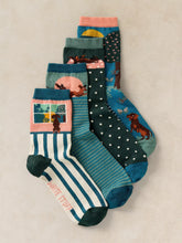 Load image into Gallery viewer, 4PK Sausage Dog Socks
