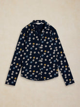 Load image into Gallery viewer, Annie Cotton Jersey Shirt - Navy Print
