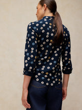 Load image into Gallery viewer, Annie Cotton Jersey Shirt - Navy Print

