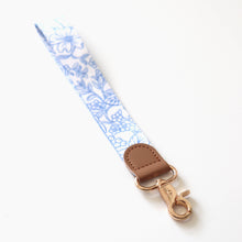 Load image into Gallery viewer, Blue Garden Wristlet Lanyard
