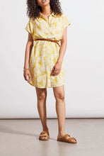 Load image into Gallery viewer, Cap Sleeve Shirt Dress - Yellow
