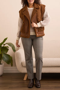Sherpa Vest - Brown