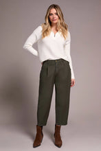 Load image into Gallery viewer, Audrey Mid Rise Girlfriend Barrel Jean - Chive
