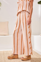 Load image into Gallery viewer, Pull On Flowy Linen Blend Pant - Sahara Beige
