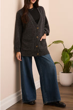 Load image into Gallery viewer, Puff Sleeve Cardigan - Black

