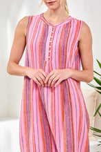 Load image into Gallery viewer, Linen Blend Dress - Rose Silk Print
