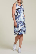 Load image into Gallery viewer, Reversible Dress - Poolside Blue Print
