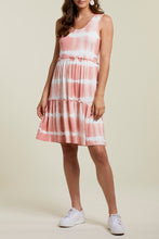 Load image into Gallery viewer, Tie Dye Flounce Dress - Coral Haze
