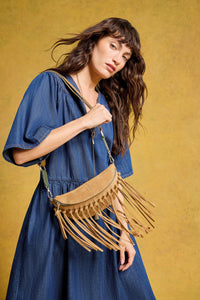 Suede Sebby Tassel Bag