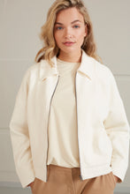 Load image into Gallery viewer, Jersey Collared Jacket - Ivory
