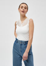 Load image into Gallery viewer, Vanessa Lace Detail Top - White
