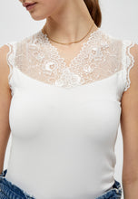 Load image into Gallery viewer, Vanessa Lace Detail Top - White
