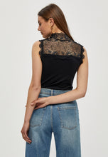 Load image into Gallery viewer, Vanessa Lace Detail Top - Black
