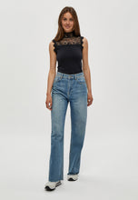 Load image into Gallery viewer, Vanessa Lace Detail Top - Black
