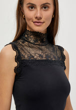 Load image into Gallery viewer, Vanessa Lace Detail Top - Black
